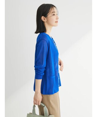 Green Parks 推しニット　クルーネックカーディガン Blue