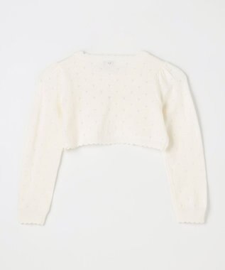 ANY KIDS 長袖 ボレロ オフホワイト