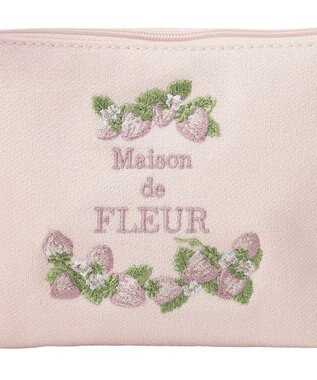 Maison de FLEUR いちごポーチ Pink