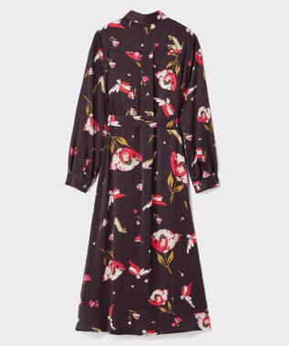 GRACE CONTINENTAL ヴィンテージモチーフドレス ブラウン