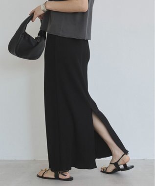 WEGO 【ANGIE VINTAGE】リブマーメイドスカート ブラック