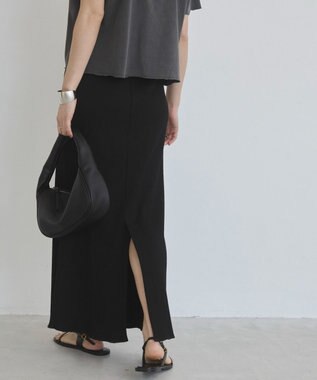 WEGO 【ANGIE VINTAGE】リブマーメイドスカート ブラック
