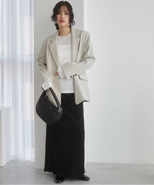 WEGO 【ANGIE VINTAGE】リブマーメイドスカート ブラック