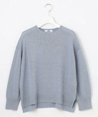 J.PRESS LADIES L 【洗える】DRY COMFORT ニット ブルー系