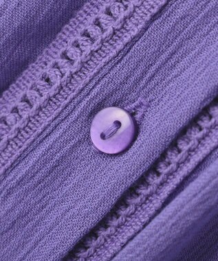 Green Parks ハシゴレースレーヨンクレープチュニック Purple