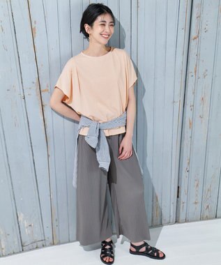  【洗濯機可】プリーツジャージパンツ