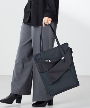 Y'SACCS 【Y'SACCS Gene Line】モルビアン トートバッグ Tall ネイビー