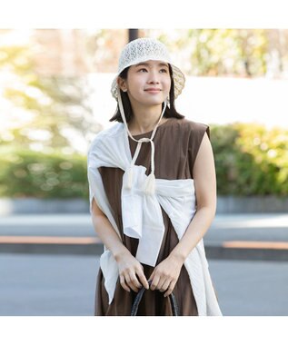 林八百吉商店 un chapeau スカラップサーモハット アイボリー