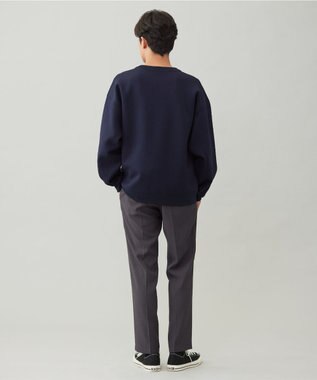 UNFILO MENS 【男女兼用】BEAUTY FORM JERSEY ロゴ クルー ネイビー