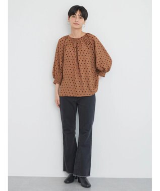 AMERICAN HOLIC マチ付きフレアデニム Black