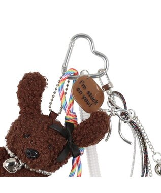 UNBILLION カシュカシュ cachecache / クマハートカラビナチャーム ブラウン