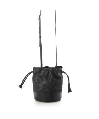 UNBILLION 【テレビ ドラマ着用アイテム】ペルケ perche / レザーメッシュ2wayバゲットバッグ ブラック