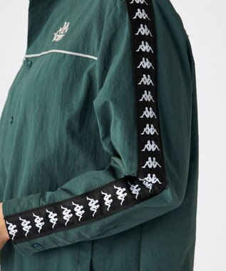 OP／FILA 【Kappa】バンダテープ ウーブンシャツジャケット グリーン