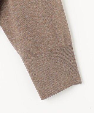 23区 S 【洗える】シャイニーシアー ニットパーカー ブラウン系