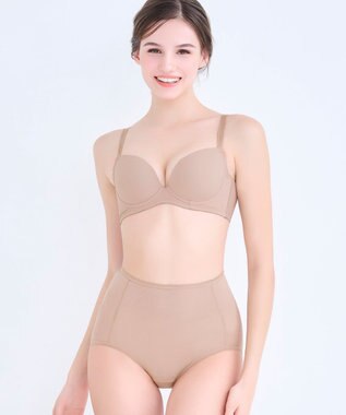 BRADELIS New York シリーズ160万枚突破 【BRADELIS NewYork / 育尻・伸びる・綿混・深め】モモパンツ・ショーツ#301 S～LL はくだけで簡単に補正 モカベージュ