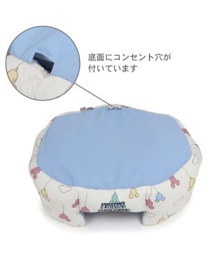 PET PARADISE ディズニー ミッキーマウス カドラー 《風船柄》Ｓ 50×38cm ホワイト×ブルー
