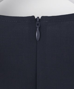 J.PRESS LADIES 【洗える】RELAXIONツイル クルーネック ブラウス ネイビー系