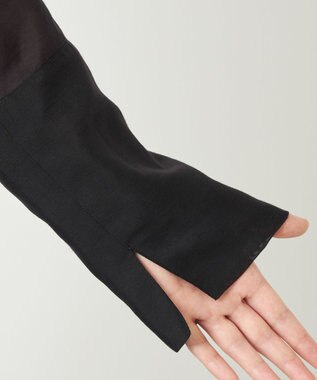 NAVE 【ReNAVE・洗える】シアーボイル ブラウス ブラック系