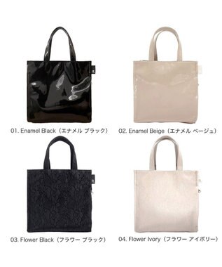 ROOTOTE 1051【ルートート】LT.スクエア.クラシック-C 01：エナメル ブラック