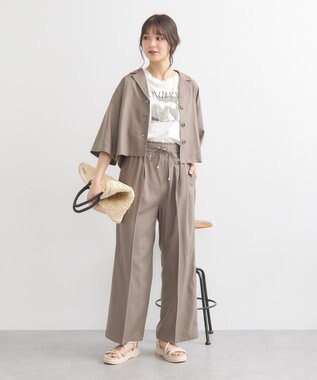 earth music&ecology 【接触冷感/洗濯機可】PhotoショートＴ Off White