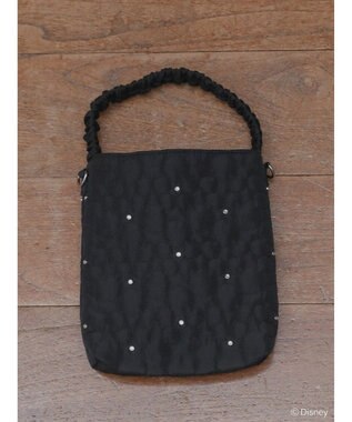 Green Parks ミッキーフレンド／キルティングビジューバッグ Black