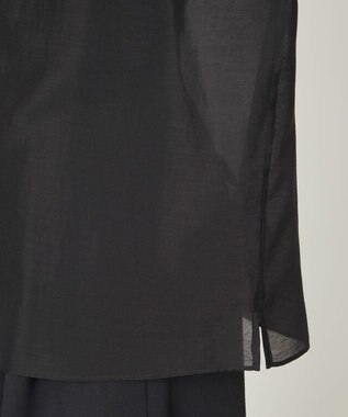 NAVE 【ReNAVE・洗える】シアーボイル ブラウス ブラック系