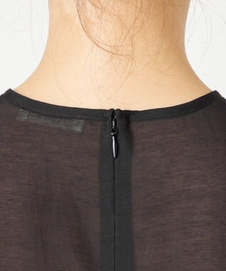 NAVE 【ReNAVE・洗える】シアーボイル ブラウス ブラック系