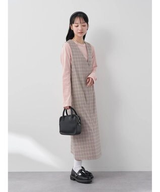 earth music&ecology フロントジップジャンスカ Glen Check