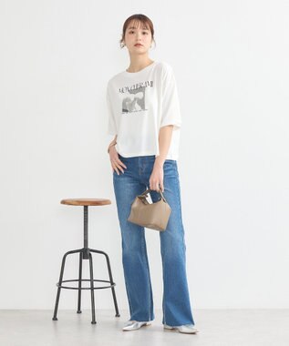 earth music&ecology 【接触冷感/洗濯機可】PhotoショートＴ Off White