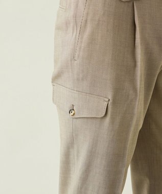 GOTAIRIKU ウォッシャブル ドレスカーゴパンツ ベージュ系