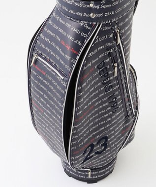 23区GOLF 【UNISEX】ロゴ総柄 キャディバッグ ネイビー系5