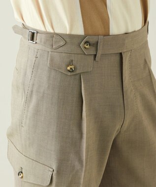 GOTAIRIKU ウォッシャブル ドレスカーゴパンツ ベージュ系