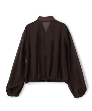 BEIGE， SERAPHIN / ライトシアーギャザー ブルゾン Bordeaux