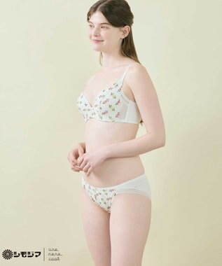 une nana cool MADE WITH シモジマ さあわたし レース 脇高ブラジャー アイボリー