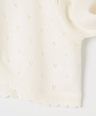 ANY KIDS 長袖 ボレロ オフホワイト