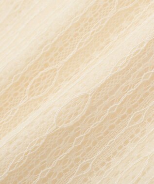 earth music&ecology レースドッキングボートネックプルオーバー Ecru