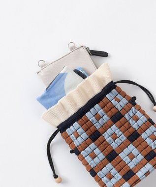 TRICOTE ピクセルタイルポーチバッグ
