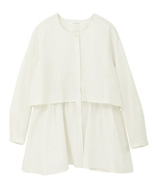 AMERICAN HOLIC サッカーティアードブラウス Stripe