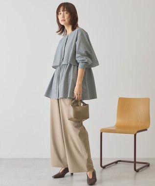 AMERICAN HOLIC サッカーティアードブラウス Gingham Check