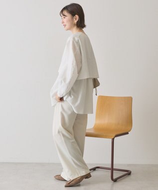 AMERICAN HOLIC サッカーティアードブラウス Stripe