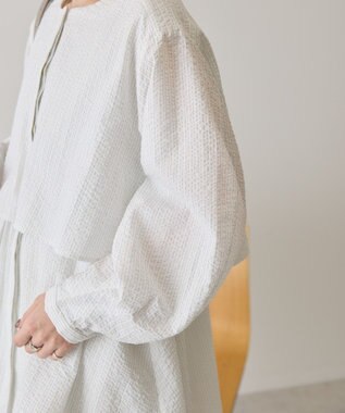 AMERICAN HOLIC サッカーティアードブラウス Stripe