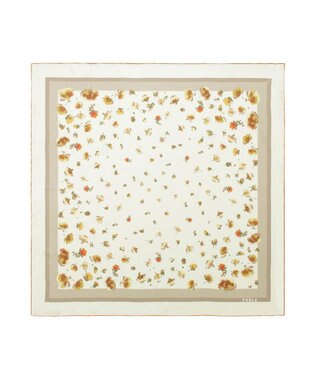 MOONBAT FURLA(フルラ)シルクツイル 水彩フラワー スカーフ 88cm×88cm