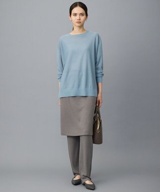 自由区 S 【カタログ掲載】ファインゲージスパングルプルオーバー ニット サックス