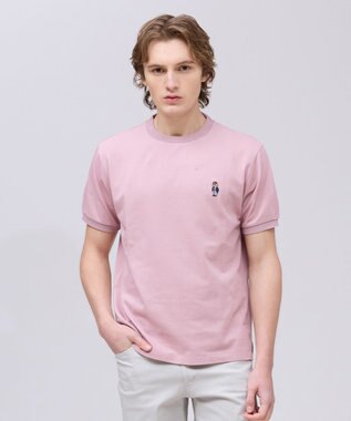 J.PRESS MEN 新デザイン【BULLDOG BOY】カノコレジメン クルーネック Tシャツ