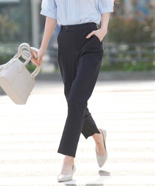 ANY SIS エアリーストレッチ テーパードパンツ