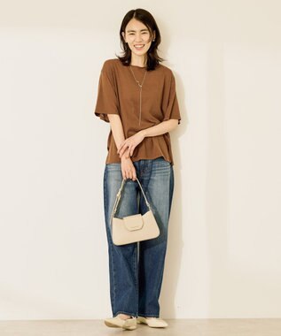 AMERICAN HOLIC シアーボックスTシャツ Brown