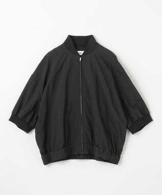 NAVE 【ReNAVE　撥水機能・UVカット・透湿・接触冷感・洗える】ナイロンタスランブルゾン ブラック系