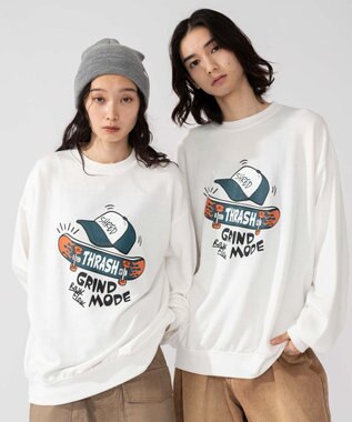 WEGO 【2025年秋冬新作/SMLXLサイズ展開/ユニセックス着用ITEM】アソートグラフィックプルオーバー