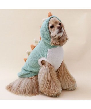 PET PARADISE ペットパラダイス ふわふわ 恐竜なりきり 中型犬 大型犬 グリーン