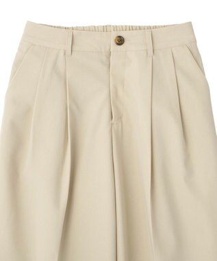 CRAFT STANDARD BOUTIQUE タックイージーワイドパンツ Light Beige